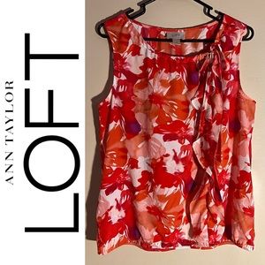 Ann Taylor LOFT Sleeveless Floral Blouse